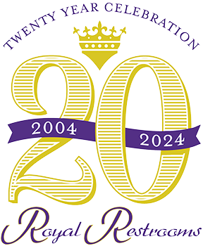 Royal Restrooms 20 years Logo